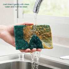 Load image into Gallery viewer, 10PCS Dishwashing Cleaning Sponge Scrub Pads Oil Removal Dishwashing Rub Pot Pads Scratch Free Reusable Cuttable Cleaning Dishrag