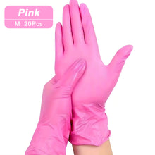 Load image into Gallery viewer, 50/20PCS Light Pink Disposable Nitrile Gloves Waterproof Anti-static Durable Light Pink Gloves For Kitchen Cooking Tools