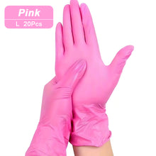 Load image into Gallery viewer, 50/20PCS Light Pink Disposable Nitrile Gloves Waterproof Anti-static Durable Light Pink Gloves For Kitchen Cooking Tools