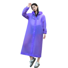 Load image into Gallery viewer, Reusable Poncho Rain Coat with Drawstring Hat and Elastic Sleeves Cuffs Extra Thick Protective Isolation Emergency for Outdoor Activities