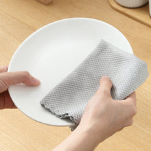 Load image into Gallery viewer, 6pcs Microfiber Glass Cleaning Cloth Rag Lint-Free For Windows Car Kitchen Mirror No Trace Reusable Fish Scale Rag Polishing