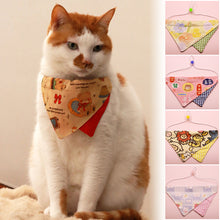 Load image into Gallery viewer, Pet Cat Saliva Towel And Wind Triangle Scarf Cat Collar Small Dog Cat Accessories Cat And Dog Scarf Dog Collar