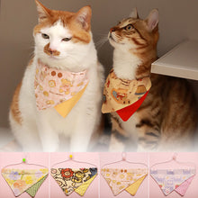 Load image into Gallery viewer, Pet Cat Saliva Towel And Wind Triangle Scarf Cat Collar Small Dog Cat Accessories Cat And Dog Scarf Dog Collar