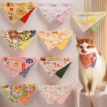 Load image into Gallery viewer, Pet Cat Saliva Towel And Wind Triangle Scarf Cat Collar Small Dog Cat Accessories Cat And Dog Scarf Dog Collar