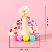 Load image into Gallery viewer, Pet Birthday Celebrate Scarf Cotton Wave Point Saliva Towel Washable Pet Hat Cat Dog Bibs Puppy Kitten Triangle Kerchief Set