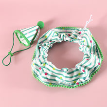 Load image into Gallery viewer, Pet Birthday Celebrate Scarf Cotton Wave Point Saliva Towel Washable Pet Hat Cat Dog Bibs Puppy Kitten Triangle Kerchief Set