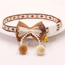 Load image into Gallery viewer, Cute Adjustable Pet Cat Collar Bell Collar Kitten Necklace Pet Collars for Small Dog Necklace Party Photo Props