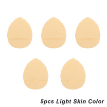 Load image into Gallery viewer, 5Pcs/box Mini Finger Puff Foundation Small Air Cushion Powder Sponge Face Concealer BB Cream Cosmetic Applicator Makeup Tools