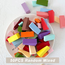 Load image into Gallery viewer, 50Pcs Mix Colors Nail Sponge Triangle Soft Tool DIY Gel Polish Painting Foams Color Shadow Makeup Sponge