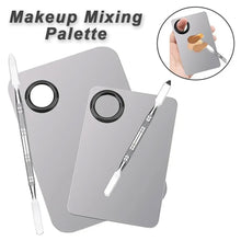 Load image into Gallery viewer, Stainless Steel Makeup Mixing Palette Foundation Spatula Makeup MixingTray Nail Art Palet Beauty Tools