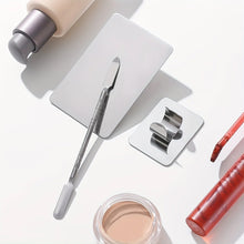 Load image into Gallery viewer, Stainless Steel Makeup Mixing Palette Foundation Spatula Makeup MixingTray Nail Art Palet Beauty Tools