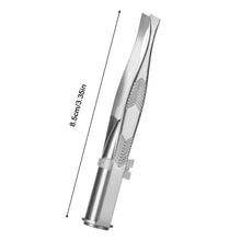 Load image into Gallery viewer, Portable Led Stainless Steel Eyebrow Tweezers Eyebrow Hair Remove Tweezer With LED Light Makeup Tool