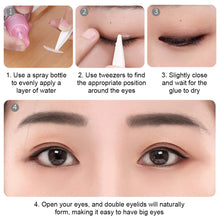 Load image into Gallery viewer, 240Pcs Double Fold Eyelid Tape Sticker Lace Nature Clear Beige Stripe Self-adhesive Natural Eye Makeup Make Up With Tool