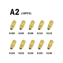 Load image into Gallery viewer, 10Pcs Motorcycle Carburetor Main Jets Slow Pilot Jets M5 6mm Thread for PWK Keihin OKO CVK Carb Set Injector Nozzle