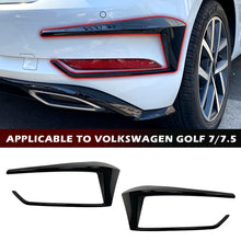 Load image into Gallery viewer, Pair Car Rear Bumper Splitter Canard Rear Tail Lamp Spoiler Brake Lamp Trim For VW Golf 7 7.5 MK7 MK7.5 GTI R GTD R400 2012-2020