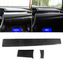 Load image into Gallery viewer, Car CD Air Conditioning Control Panel Cover Sticker Trim Carbon Fiber for Honda Civic 10th generation 2016 -2021