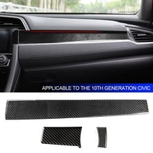 Load image into Gallery viewer, Car CD Air Conditioning Control Panel Cover Sticker Trim Carbon Fiber for Honda Civic 10th generation 2016 -2021