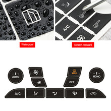 Load image into Gallery viewer, Car Air Dashboard Vinyl Climate Repair Decals Silver For Ford Focus Button Sticker for Ford Focus 2 MK2 Accessories for MK1 MK III