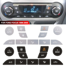Load image into Gallery viewer, Car Air Dashboard Vinyl Climate Repair Decals Silver For Ford Focus Button Sticker for Ford Focus 2 MK2 Accessories for MK1 MK III