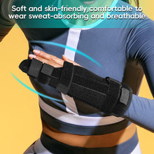 Load image into Gallery viewer, Broken Finger Stabilizer with Adjustable Strap for Fracture Breathable Post-Surgery Sports Injury Finger Protector Arthritis Finger Pain Relief Gym Climbing