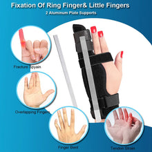 Load image into Gallery viewer, Broken Finger Stabilizer with Adjustable Strap for Fracture Breathable Post-Surgery Sports Injury Finger Protector Arthritis Finger Pain Relief Gym Climbing