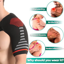 Load image into Gallery viewer, Elastic Knitted Shoulder Support Brace Shoulder Strap Sling for Gym Breathable Sports Injury Rotator Cuff Pain Relief Climbing Sports Shoulder Protector