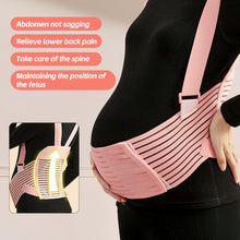 Load image into Gallery viewer, Adjustable Pregnant Women's Abdominal Belt Prenatal Abdominal Binder Belly Band Breathable Lumbar Support Belt Prenatal Care
