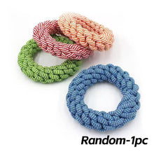 Load image into Gallery viewer, Dog Rope Toys Dental Chew Rope for Dogs Durable Puppy Teething Relief Toys Cotton Interactive Tug of War Rope Multi-Knot Bundle