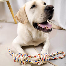 Load image into Gallery viewer, Dog Rope Toys Dental Chew Rope for Dogs Durable Puppy Teething Relief Toys Cotton Interactive Tug of War Rope Multi-Knot Bundle