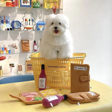 Load image into Gallery viewer, Interactive Pet Snuffle Mat Cute Food Menu with Hidden Pockets Ringing Paper Self-Entertainment Slow Feeder Indoor Dog Boredom Buster Mat