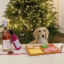 Load image into Gallery viewer, Interactive Pet Snuffle Mat Cute Food Menu with Hidden Pockets Ringing Paper Self-Entertainment Slow Feeder Indoor Dog Boredom Buster Mat