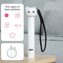 Load image into Gallery viewer, Interactive Red Dot Laser Cat Toy Safe USB Charging 3IN 1 Kitten Teaser Toy Portable Cat Skin Funny Laser Pen Cat Chaser Stick
