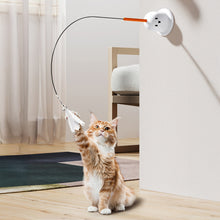 Load image into Gallery viewer, Interactive Suction Cup Cat Teaser Wand with Bell Boredom Buster Cat Hunting Teaser Stick Anti-Anxiety Cat Feather Toy Cat Supplies