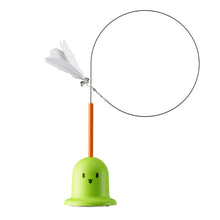 Load image into Gallery viewer, Interactive Suction Cup Cat Teaser Wand with Bell Boredom Buster Cat Hunting Teaser Stick Anti-Anxiety Cat Feather Toy Cat Supplies