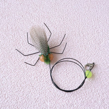 Load image into Gallery viewer, Insect-shaped Feather Cat Toy Replacement Head DIY Replace Cat Teaser Stick Replacement Pendant Pet Toy Accessories