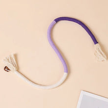 Load image into Gallery viewer, Interactive Cat Teething Rope Wand Durable Cotton Self-Entertainment Cat Chew Toy Cat Dental Toy Bite Rope Stick Cat Supplies