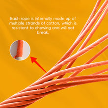 Load image into Gallery viewer, Interactive Cat Teething Rope Wand Durable Cotton Self-Entertainment Cat Chew Toy Cat Dental Toy Bite Rope Stick Cat Supplies