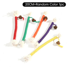 Load image into Gallery viewer, Interactive Cat Teething Rope Wand Durable Cotton Self-Entertainment Cat Chew Toy Cat Dental Toy Bite Rope Stick Cat Supplies