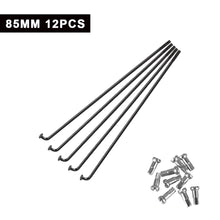 Load image into Gallery viewer, 12PCS Bicycle Spokes with Nipples 45# Anti-Rust Steel Wheel Steel Wire Strip Bicycle Repair Parts