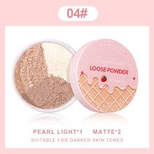 Load image into Gallery viewer, Flour Powder Honey Powder Oil Control Makeup Powder Matte Fog Brightening Face Repairing Powder Three Color Blush Powder
