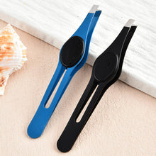 Load image into Gallery viewer, Beauty Tools Big Belly Eyebrow Clip Tweezers Stainless Steel Eyebrow Clip Eyebrow Trimming Tweezers Diagonal Flat Mouth