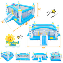 Load image into Gallery viewer, Multifunctional Jump 'n Slide Inflatable Bouncer for Kids Complete Setup with Blower - 198" x 180" Play Area - 96" Tall