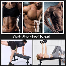 Load image into Gallery viewer, Flat Weight Bench Home Dumbbell Stool Home Fitness Strength Training Bench Comfortable Design