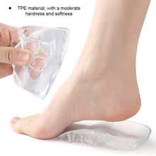 Load image into Gallery viewer, Transparent Arch Half Pad Adult Hoop Leg Inner and Outer Eight Shape Correction Arch Back Pad Flat Arch Support Insole