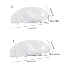 Load image into Gallery viewer, Transparent Arch Half Pad Adult Hoop Leg Inner and Outer Eight Shape Correction Arch Back Pad Flat Arch Support Insole