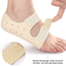 Load image into Gallery viewer, Foot Arch and Heel Protection Cover Shock Absorption Foot Protection Crack Prevention Height Correction Flat Arch Support Insole