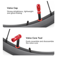 Load image into Gallery viewer, 1PC Multi-Functional Bicycle Aluminum Alloy Presta Valve Core Dust Cover Tubeless Tire Valve Core Disassembly Tool