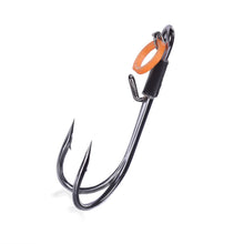 Load image into Gallery viewer, 10PCS/Box High-Carbon Steel Double-Hook Live Shrimp Hooks Anti-Disengagement Hook With Barbs Fishing Gear