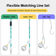 Load image into Gallery viewer, 10PCS 2-20G Spherical Quick-Release Running Lead Hand Rods Anti-Current Snag-Proof Line Set Stream And Wild Fishing Supplies