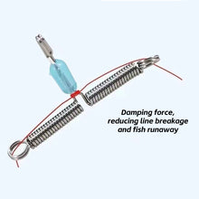 Load image into Gallery viewer, 10PCS Quick-Release Hook Separator Anti-Winding Spring Subline Double-Hook Rig Spreader Lure Fishing Accessories